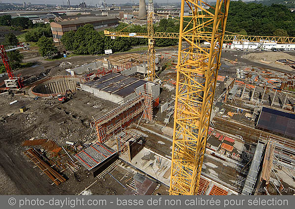 Station d'puration de Sclessin en construction